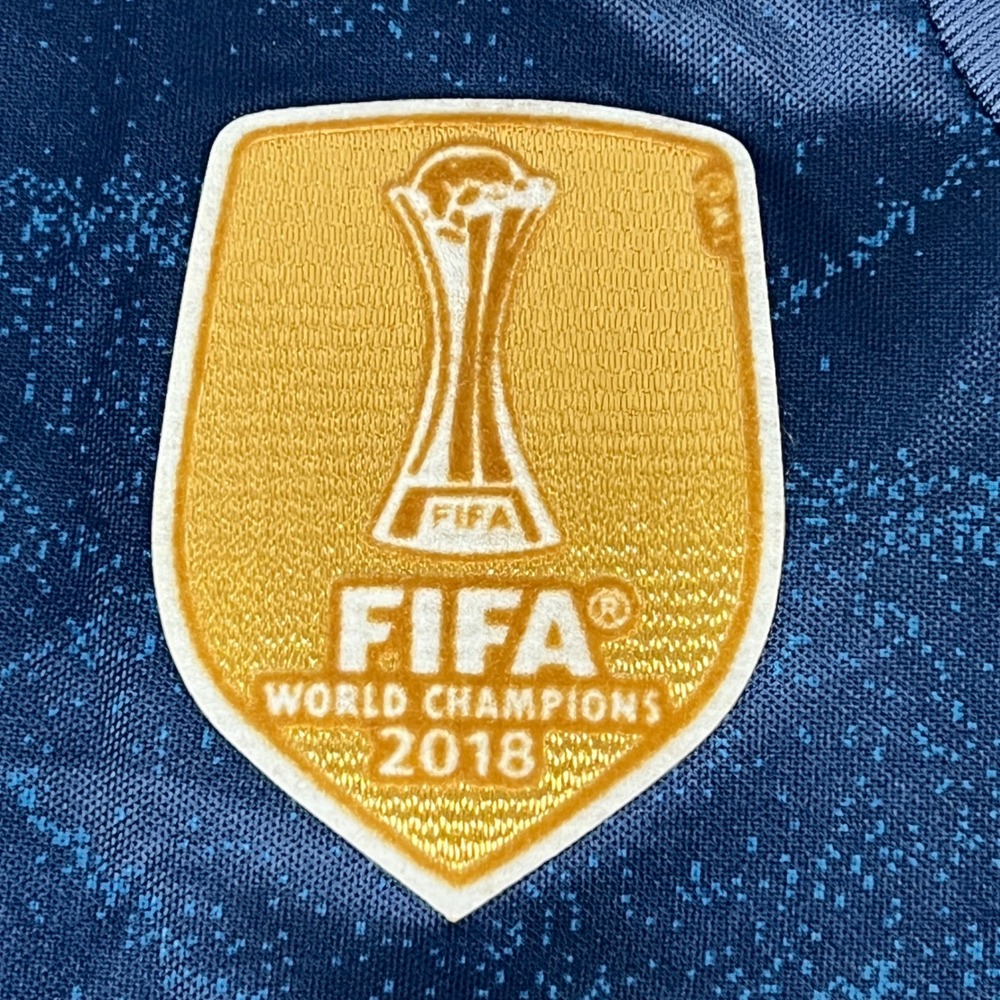 Adidas Real Madrid Hazard Away Jersey Mens M Blue Gold 2019-20 FIFA LaLiga Patch - Picture 5 of 13